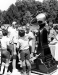 1984 - Pulsar the Robot carrying mascot pig
